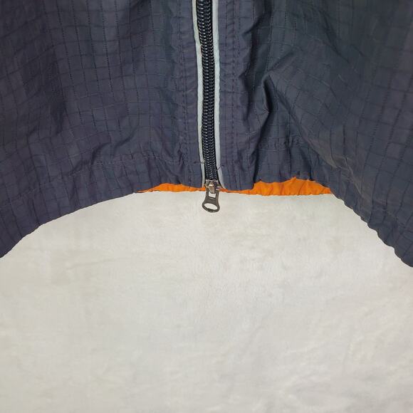 Vtg 90s Y2K Nike Jacket XL Nylon Black Grey Cream Swoosh Full Zip Windbreaker - Picture 12 of 15